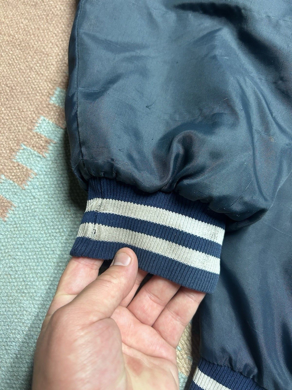 Vintage 80s jacket south little league baseball bay city Michigan XL Size US XL / EU 56 / 4 - 7 Thumbnail
