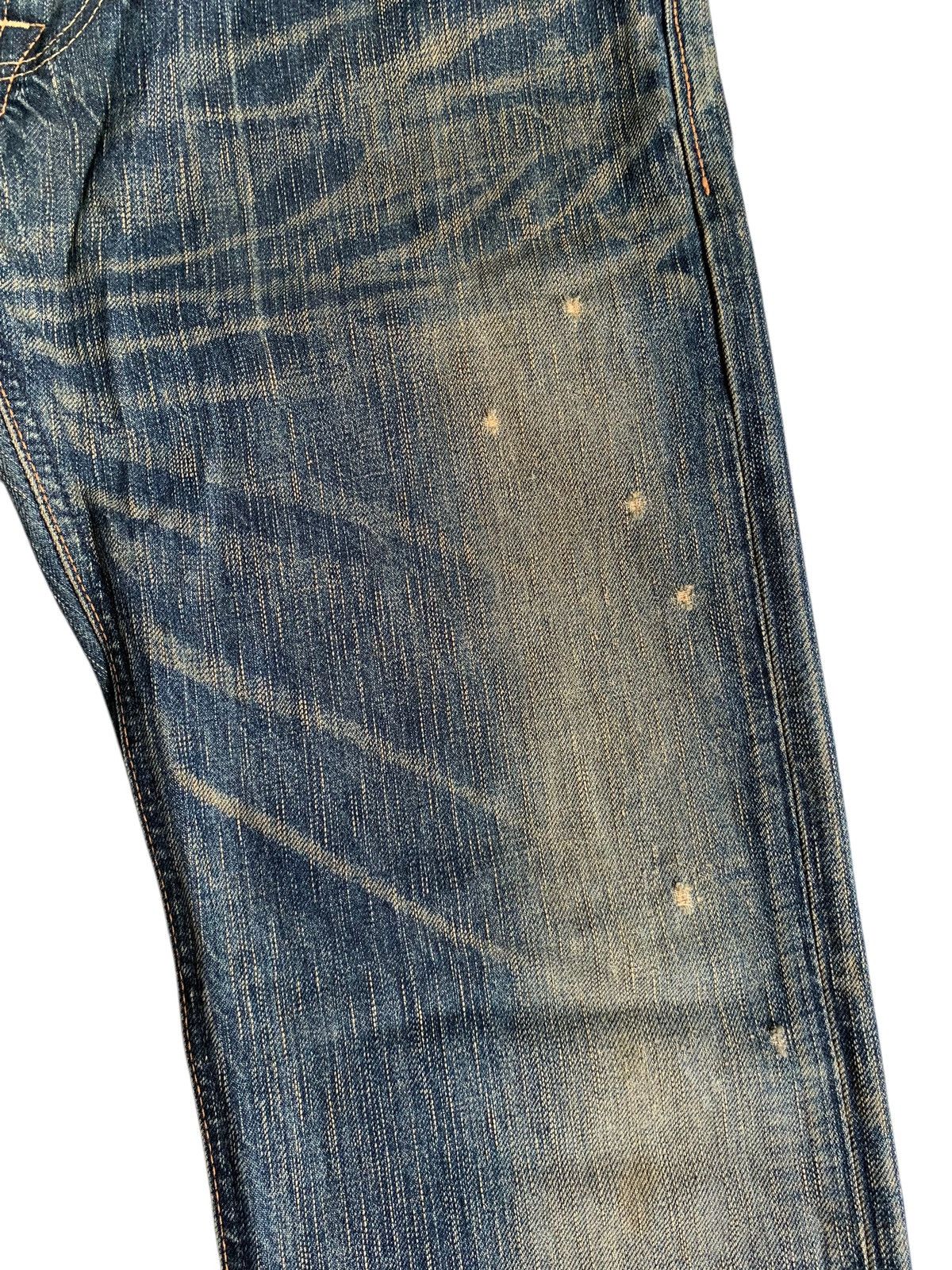 Tornado Mart FLARE 💥 EDWIN 503 MUDMAX PUNK STYLE DISTRESSED DENIM☠️ Size US 31 - 17 Thumbnail