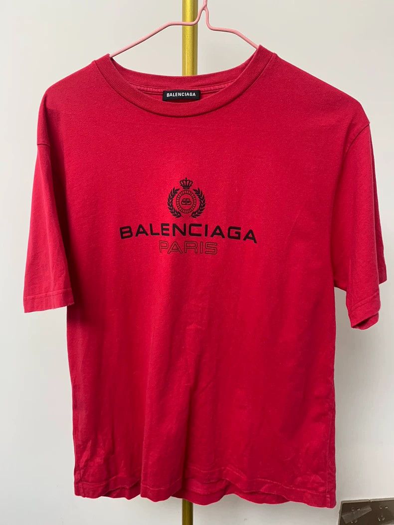 Balenciaga Balenciaga Logo monogram printed short sleeves 2501-Nextarr Size US S / EU 44-46 / 1 - 1 Thumbnail