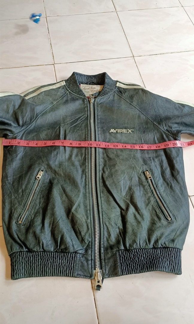 Genuine Leather Vintage Avirex Leather Track Jacket — Japan Market Exclusive Size US M / EU 48-50 / 2 - 7 Thumbnail