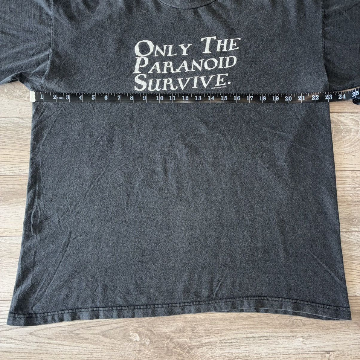 707 Only The Paranoid Survive faded black tee shirt Size US XL / EU 56 / 4 - 6 Thumbnail
