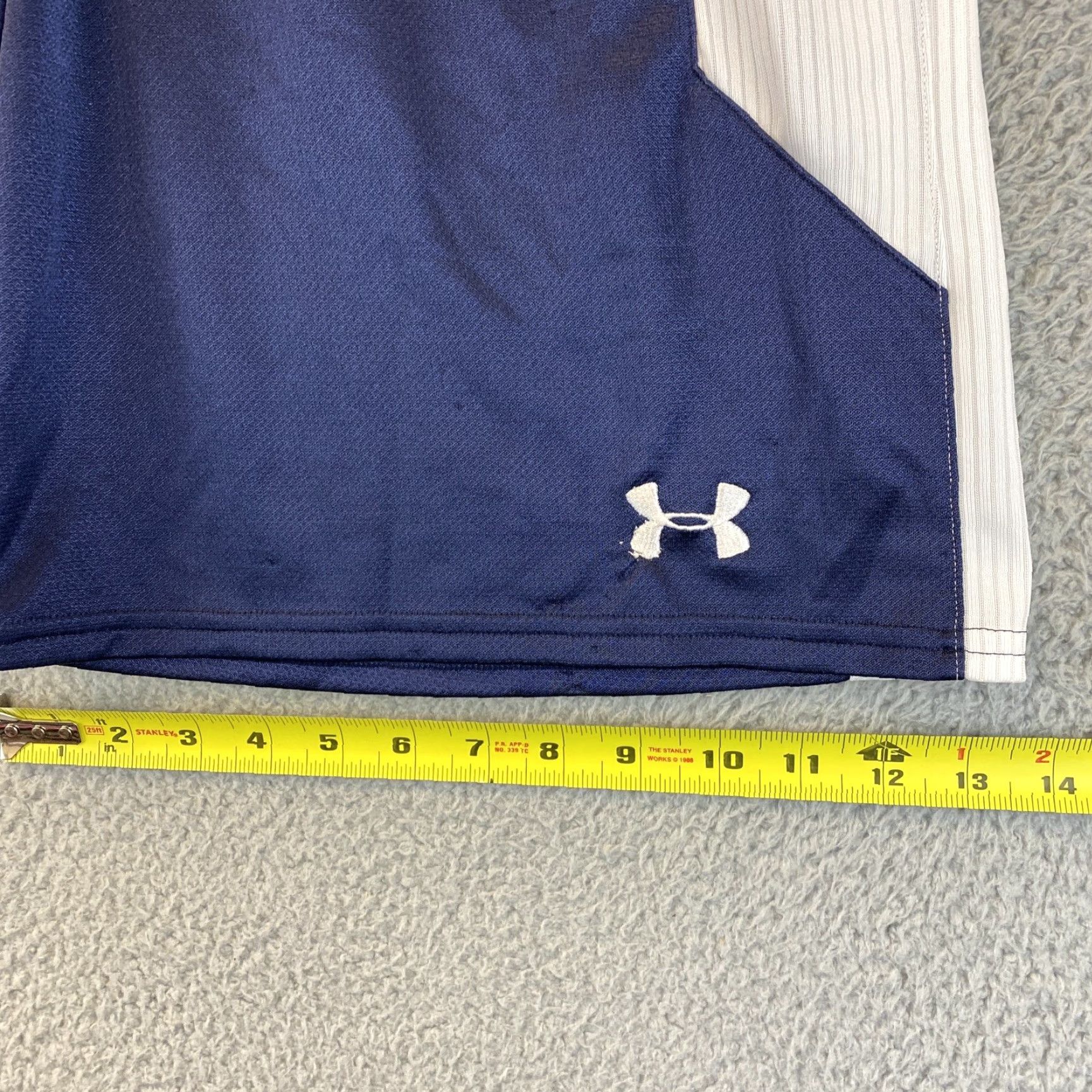 Under Armour Under Armour Basketball Shorts Men M Blue Graphic Logo Athletic Gym Loose 56-20 Size US 31 - 6 Thumbnail