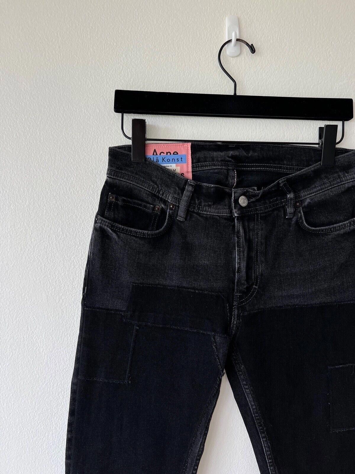 Acne Studios new Acne Studios bla konst jeans north black patch 31 x 30 Size US 31 - 4 Thumbnail