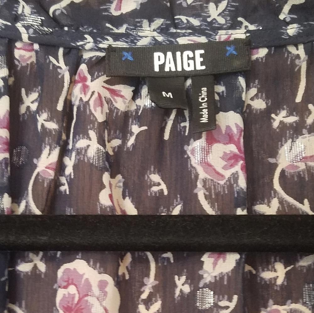 Paige Paige Floral Long Sleeve Blouse Size Medium Size M / US 6-8 / IT 42-44 - 3 Thumbnail