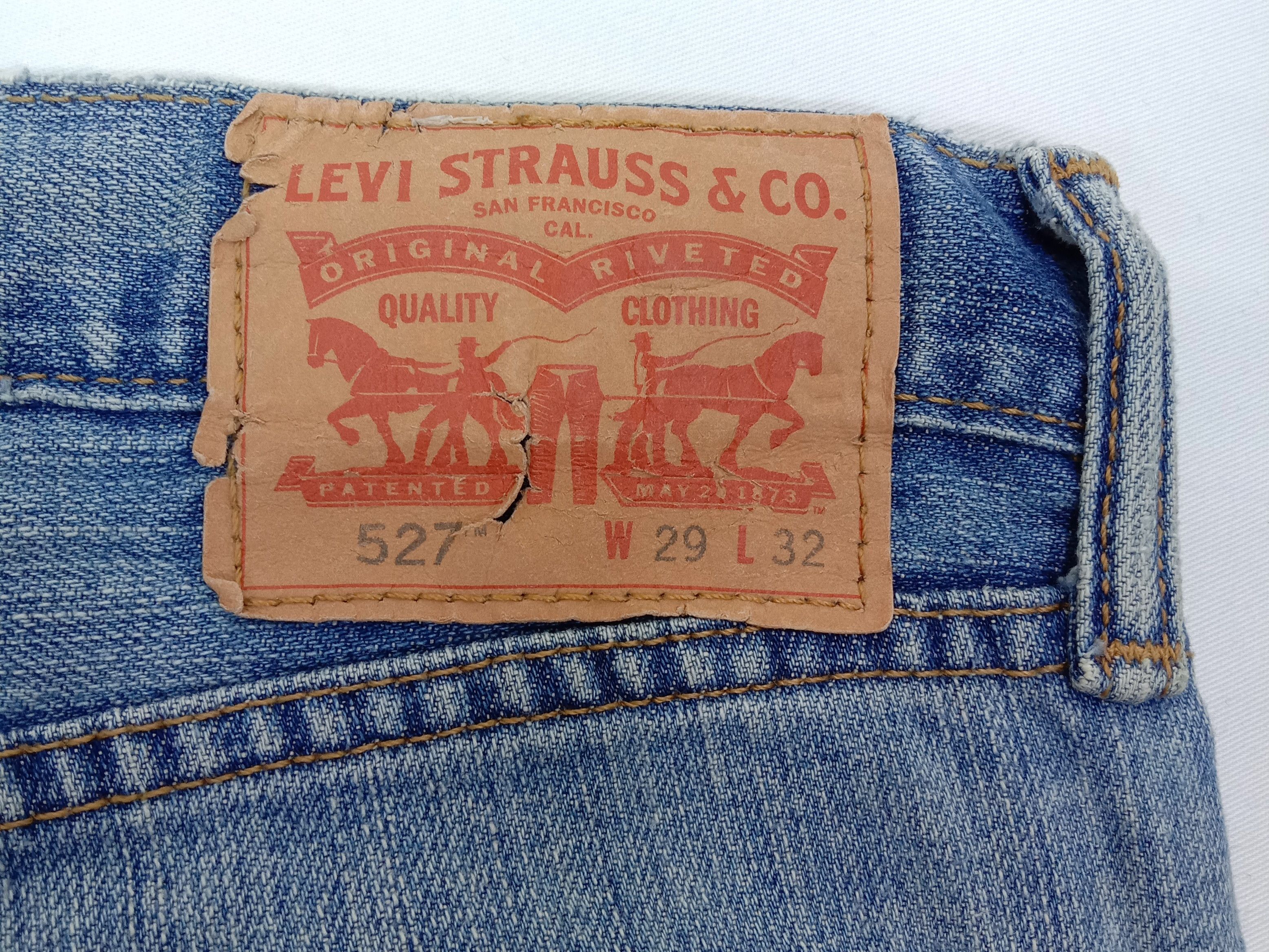 Levi's Vintage Levi's 527 Flare Jeans Blue Wash Denim Size 29" - 15 Thumbnail