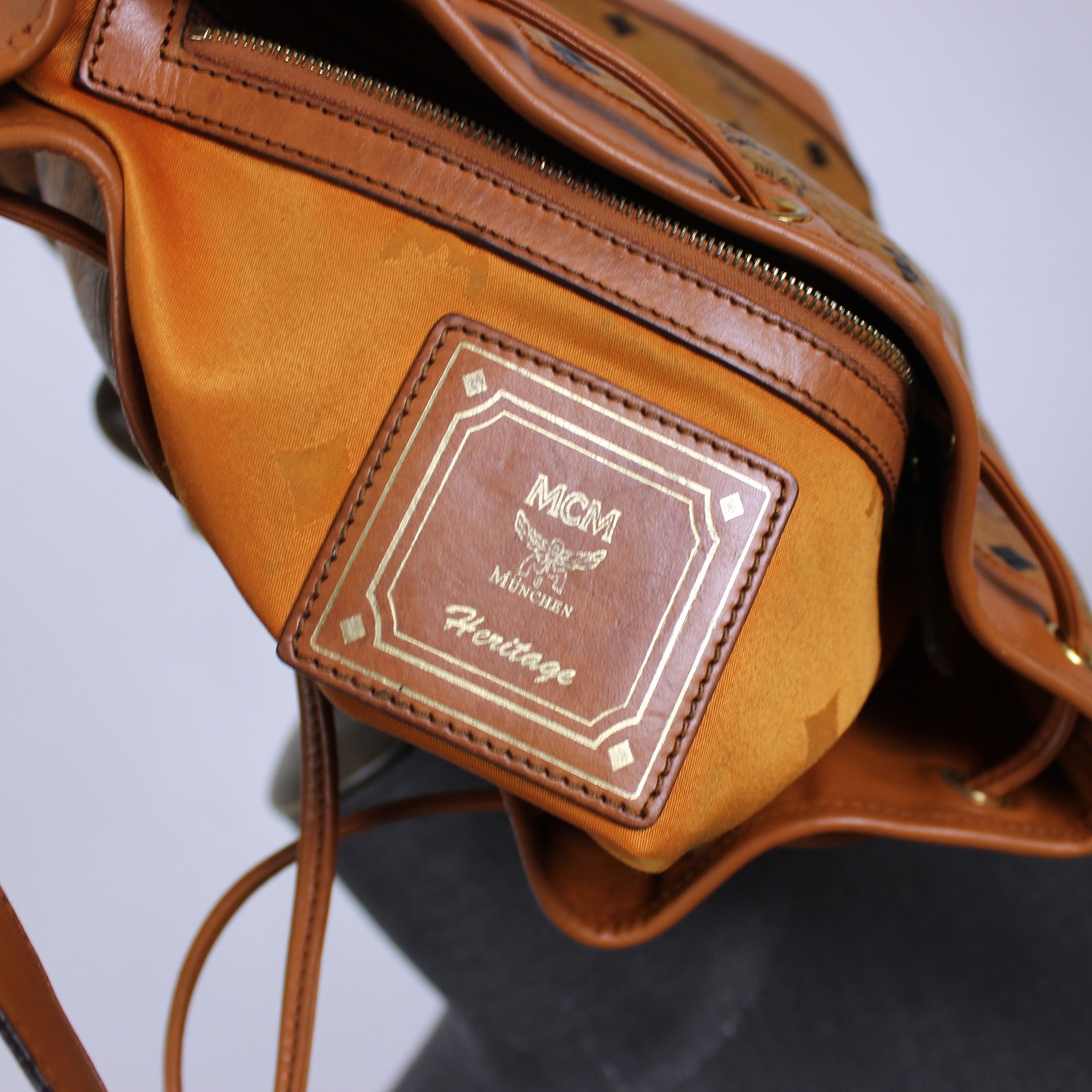 MCM MCM hobo bag multi logo monogram beige one size Size ONE SIZE - 9 Thumbnail