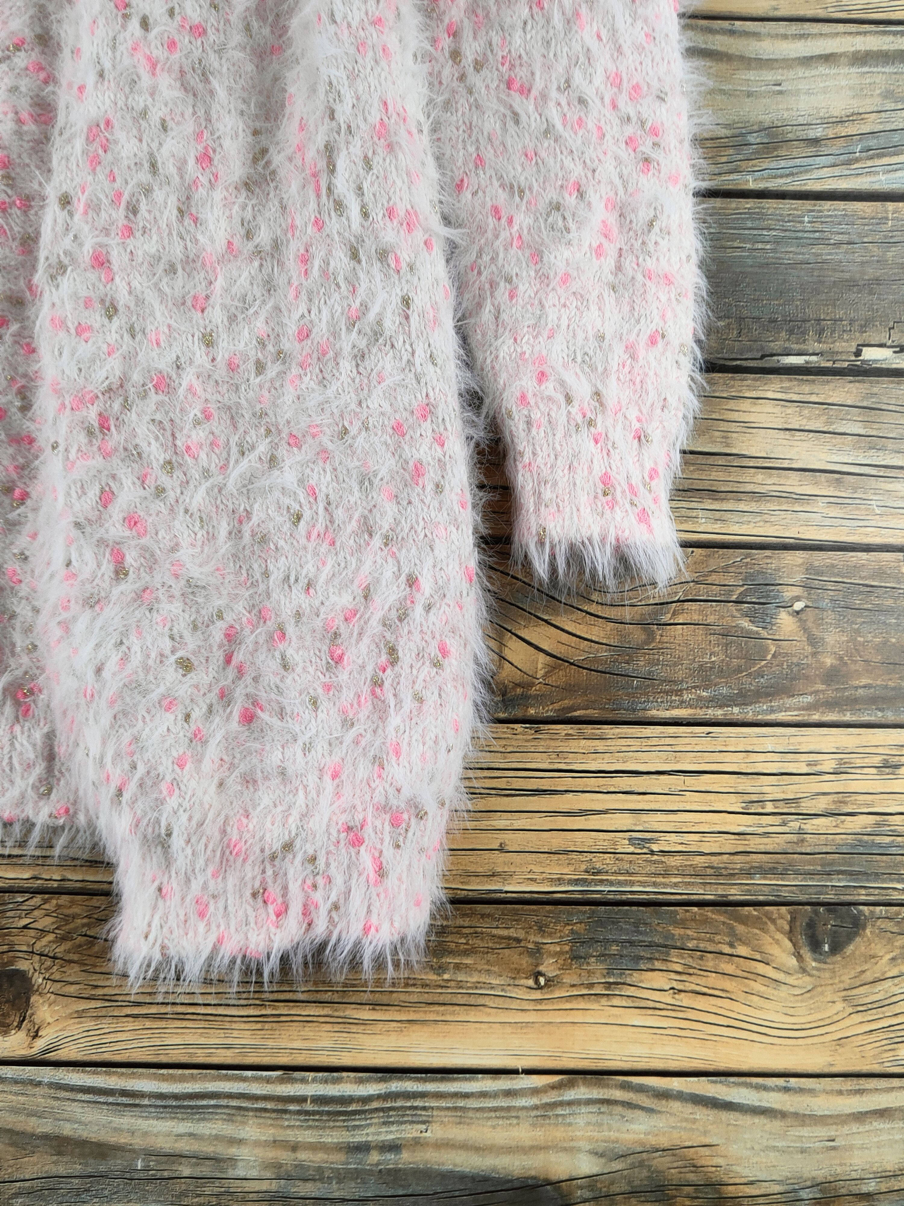 Japanese Brand DL Moririn Pink Fur Mohair Knitwear Cardigan #46-172 Size S / US 4 / IT 40 - 6 Thumbnail