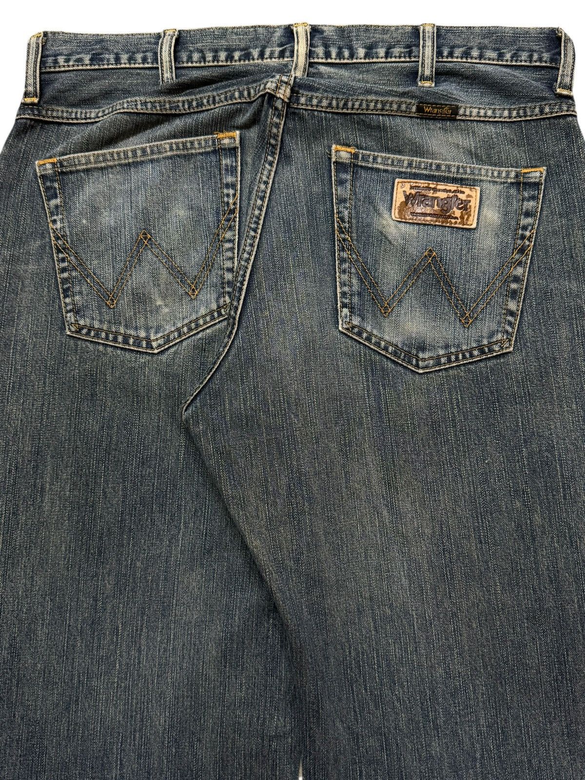 Wrangler Vintage 90s Wrangler Retro Blue Faded Wash Wide Leg Loose Size US 34 / EU 50 - 5 Thumbnail