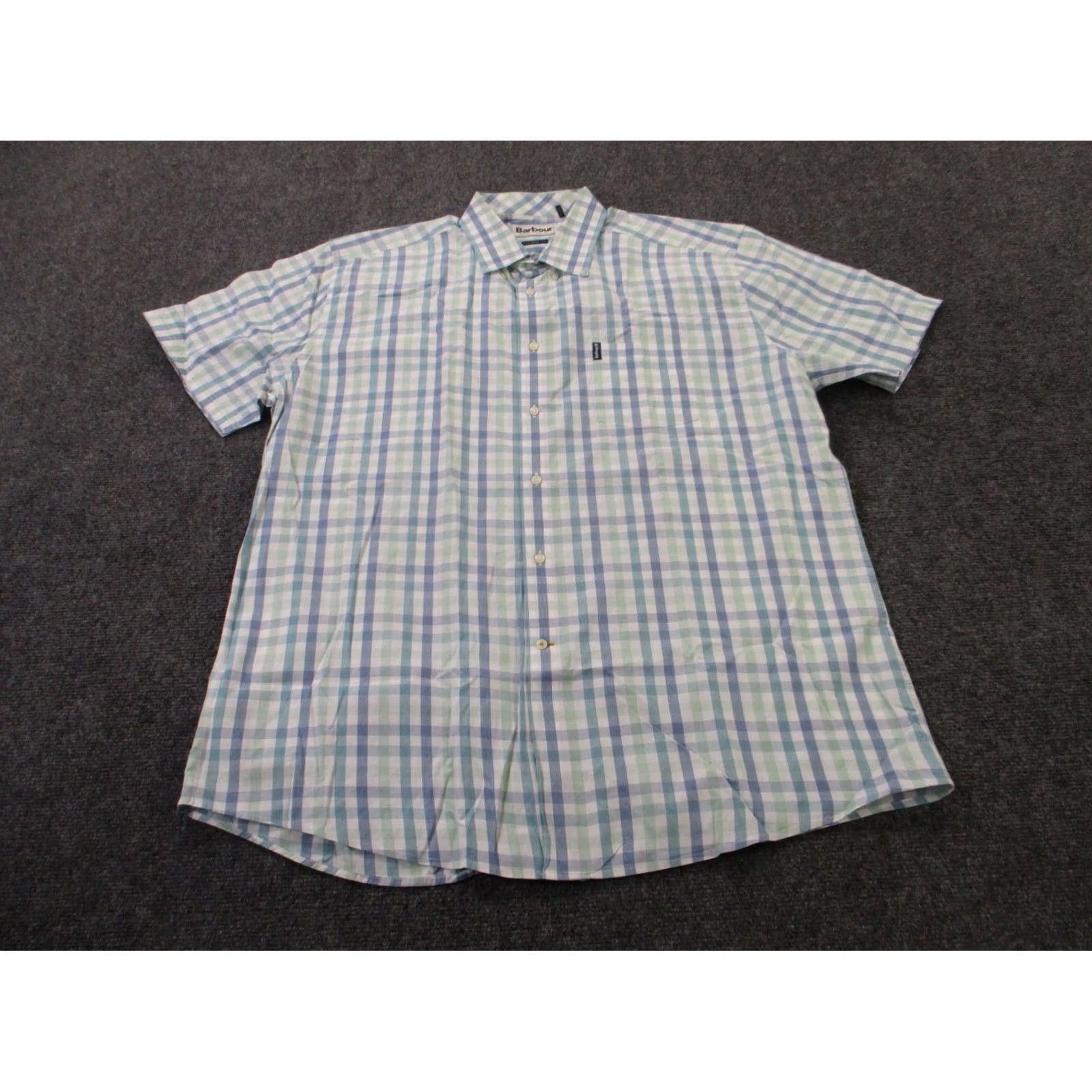Barbour Barbour Shirt Mens 2XL Blue Plaid Tailored Fit Business Country Work Golf Active Size US XXL / EU 58 / 5 - 2 Thumbnail
