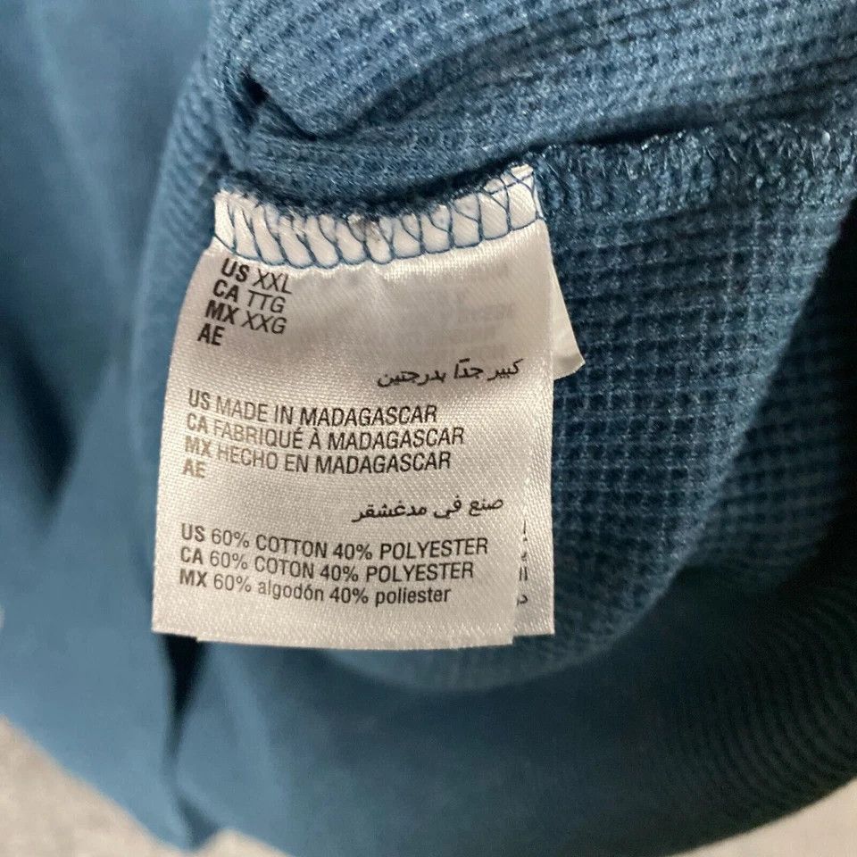 Club Room Club Room Shirt Men's XXL Waffle Knit Thermal Long Sleeve Size US XXL / EU 58 / 5 - 6 Thumbnail