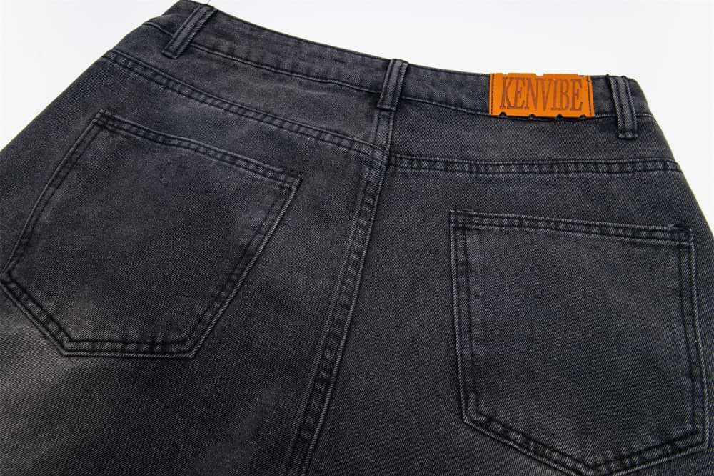 Japanese Brand × Jean Men's cargo punk trend washed distressed pleated loose jeans Size US 32 / EU 48 - 4 Thumbnail