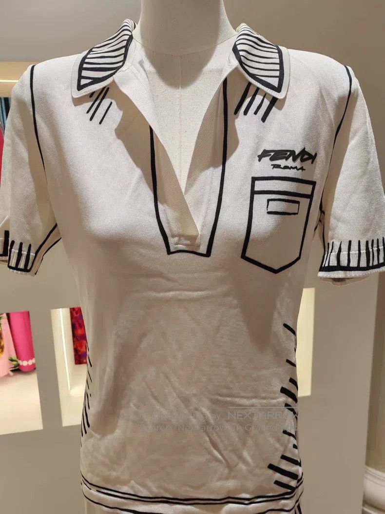 Fendi Fendi California Sky Series Black and White Striped Knit S Size XS / US 0-2 / IT 36-38 - 3 Thumbnail