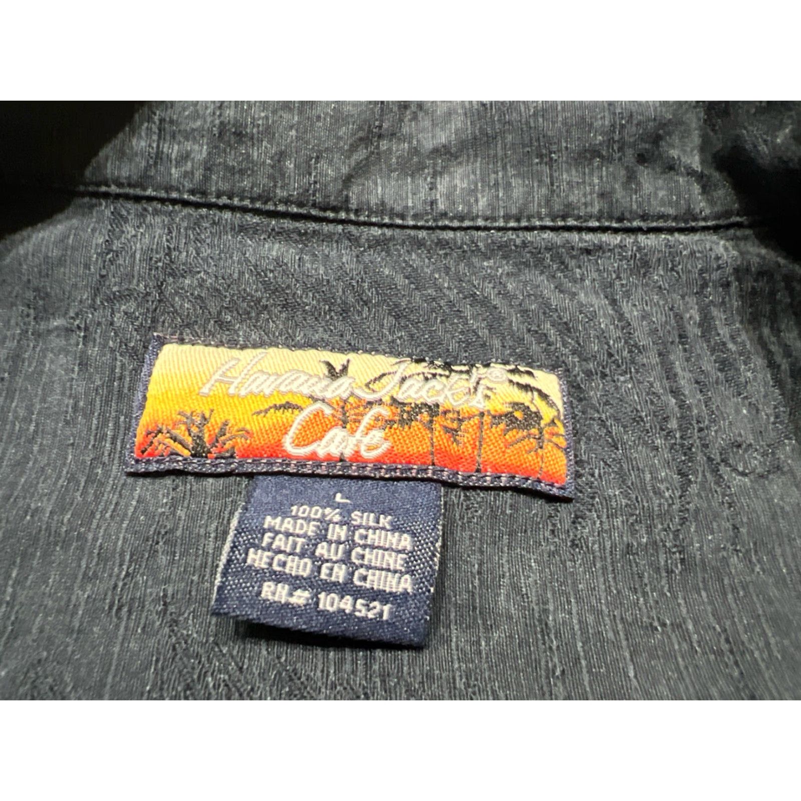 Vintage VINTAGE Havana Jack's Cafe Shirt Men L Black Silk Floral Hawaiian Button-Up Short Sleeve Collared 100% Silk Regular Size US L / EU 52-54 / 3 - 7 Thumbnail
