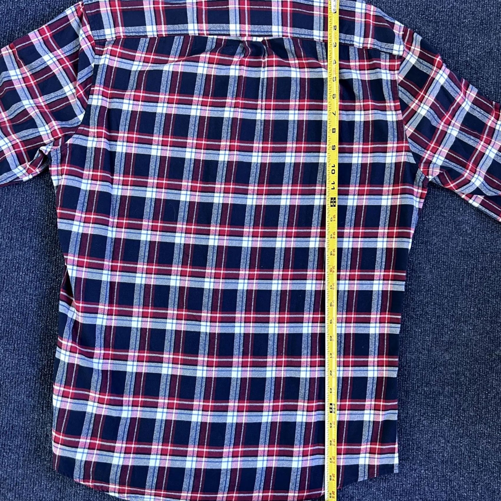 Vintage VINTAGE LL Bean Shirt Mens Medium Red Blue Plaid Slightly Fitted Flannel Lined Size US M / EU 48-50 / 2 - 5 Thumbnail