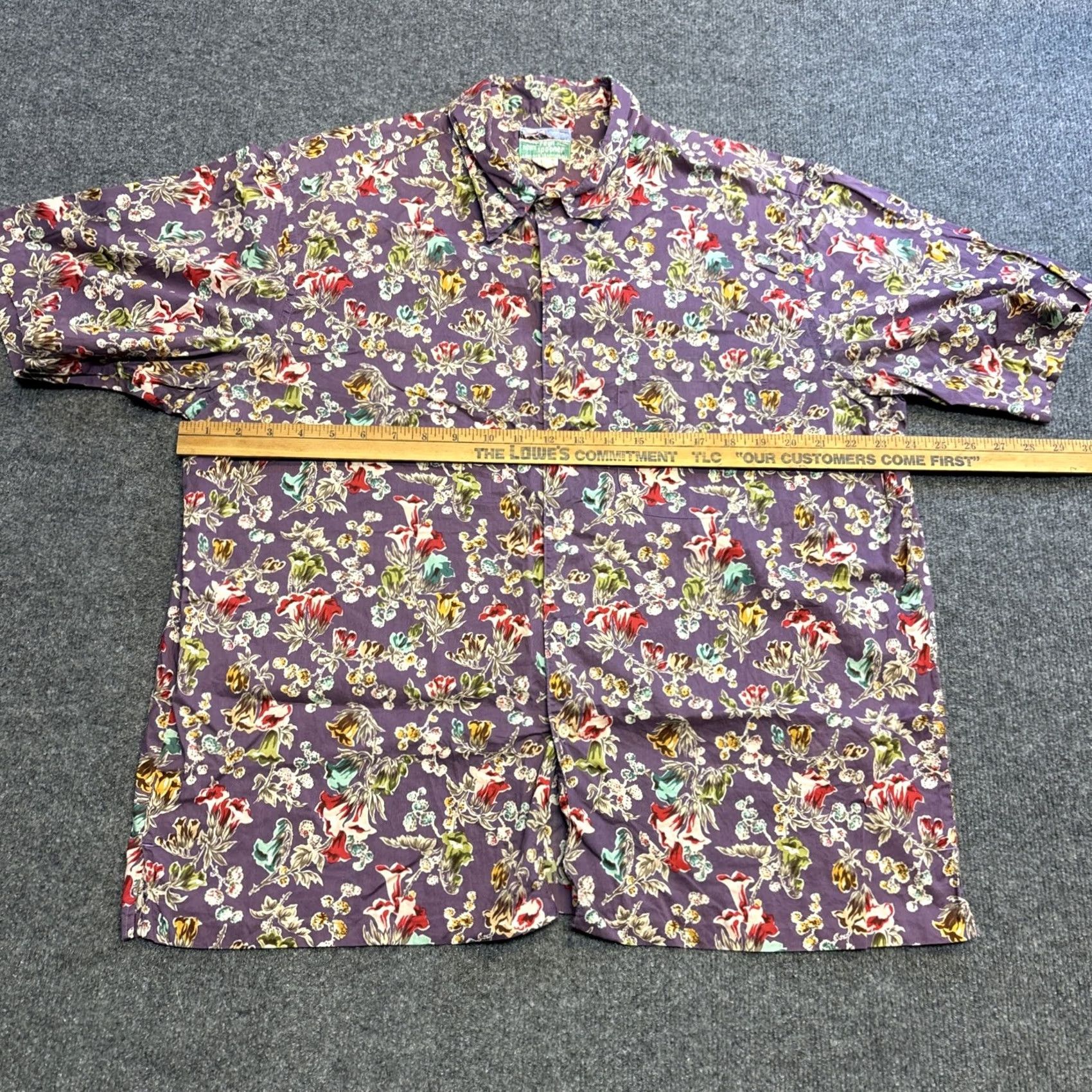 Reyn Spooner VINTAGE Reyn Spooner Shirt Mens XL Hawaiian Floral Purple Tiki Trad Beach Camp Retro Size US XL / EU 56 / 4 - 5 Thumbnail