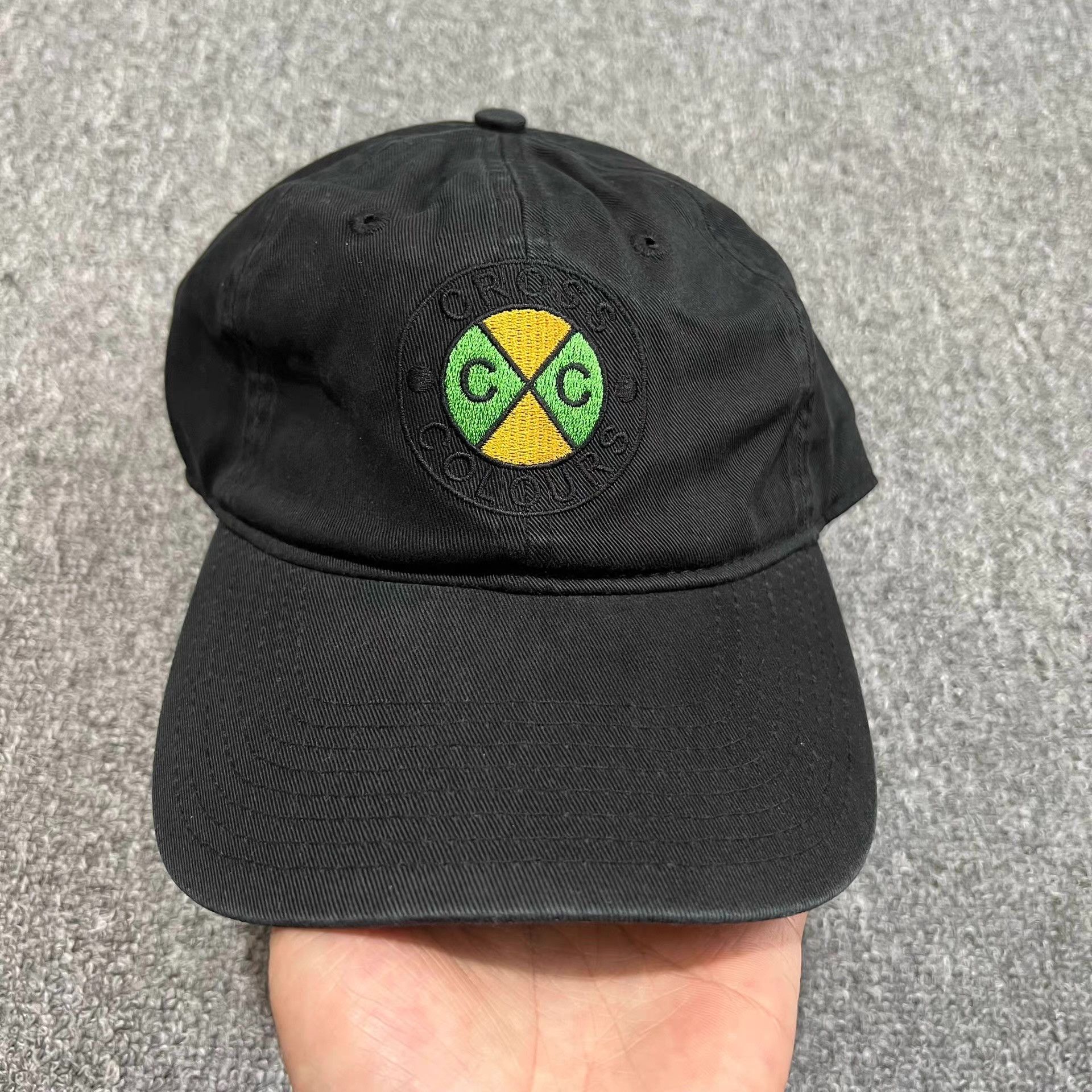 Cross Colours Cross Colours Washed Curved Brim Baseball Cap / Sun Hat Q7 Size ONE SIZE - 1 Thumbnail