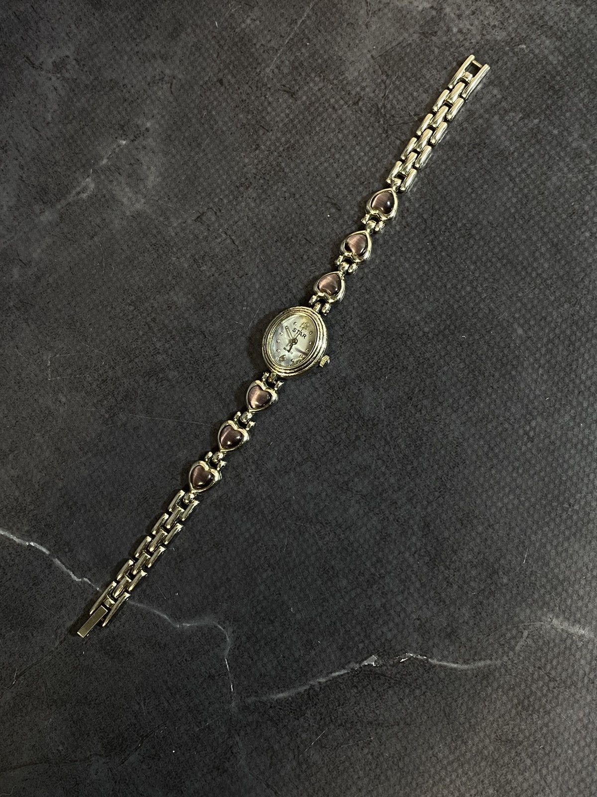 Japanese Brand Elegant STAR Watch with Hearts and Stones Japanese Brand Size ONE SIZE - 4 Thumbnail