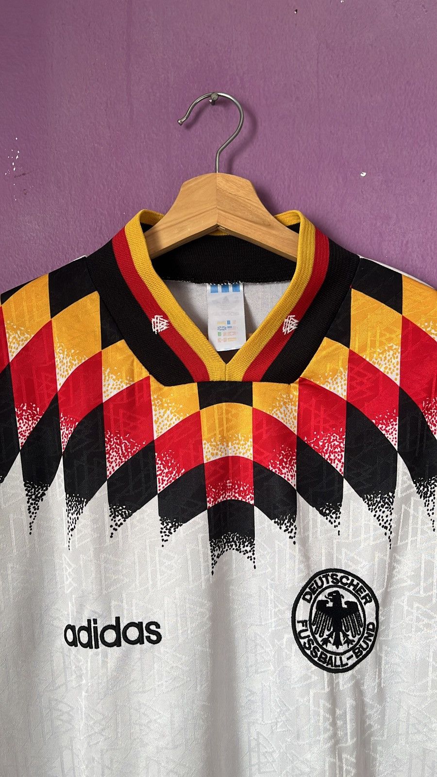 Vintage Vintage 1994/96 Germany Home Football Jersey Adidas Size US L / EU 52-54 / 3 - 4 Thumbnail