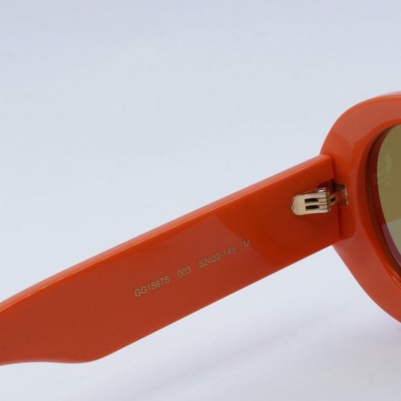 Gucci NEW GUCCI GG1587S 003 ORANGE BROWN SUNGLASSES Size ONE SIZE - 6 Thumbnail