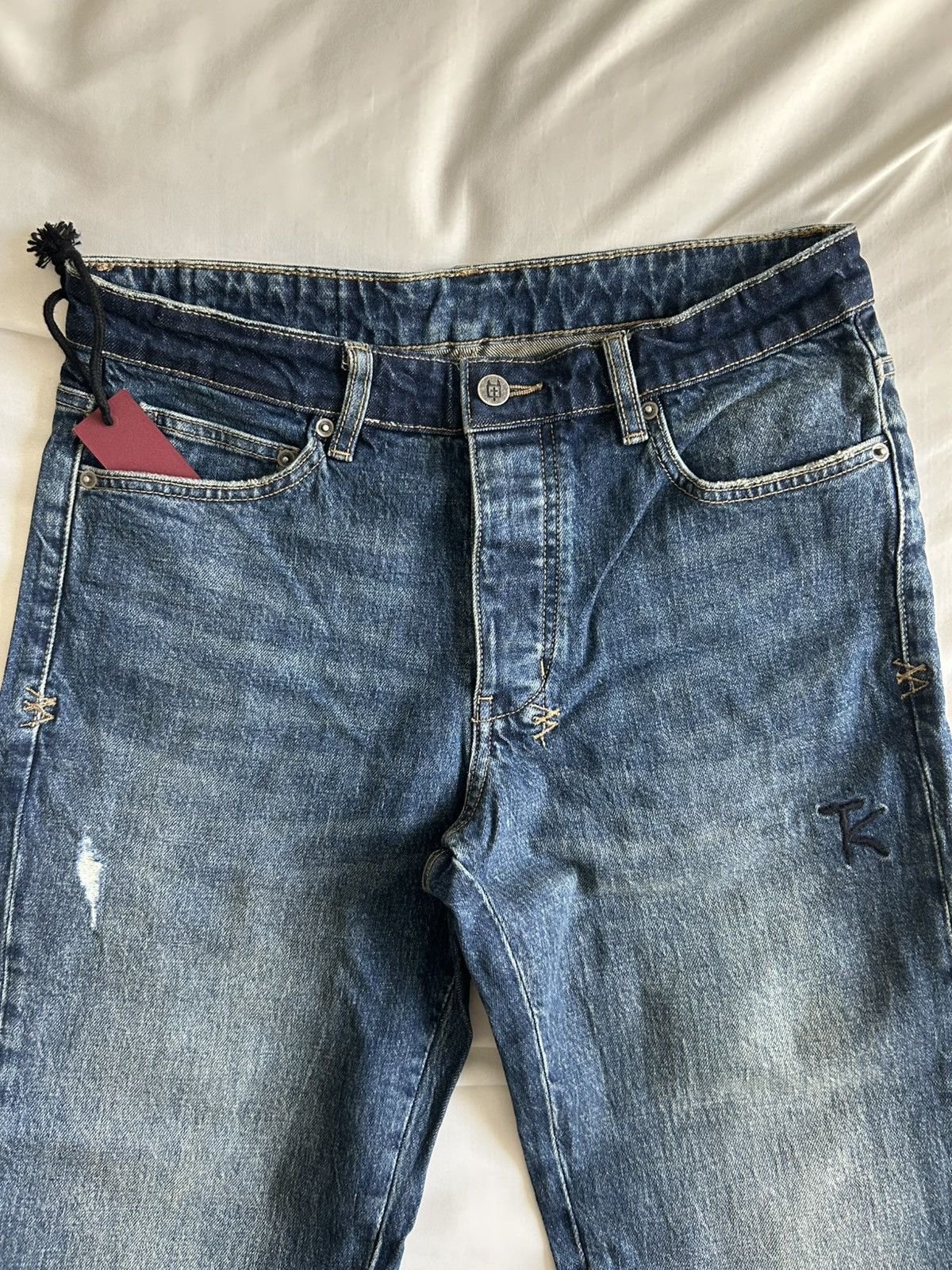 Ksubi Ksubi Indigo Trippie Redd Editions Bronko Trip Spliced Jean Size US 31 - 5 Thumbnail