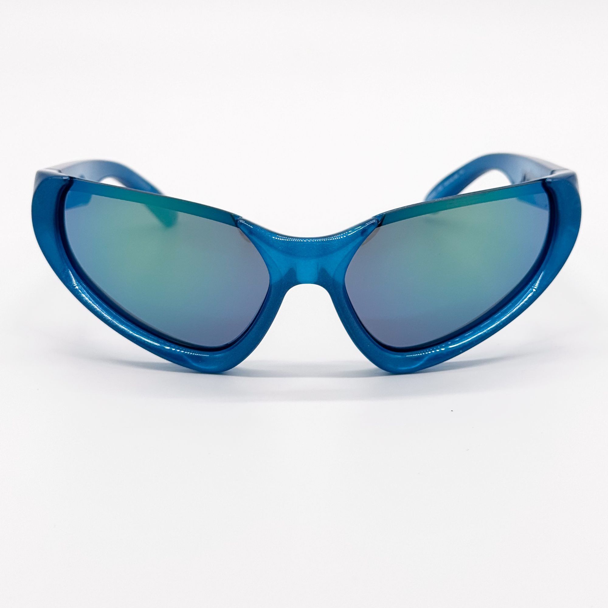 Balenciaga NEW BALENCIAGA BB0202S 003 SUNGLASSES BLUE OVERSIZED WOMEN Size ONE SIZE - 4 Thumbnail