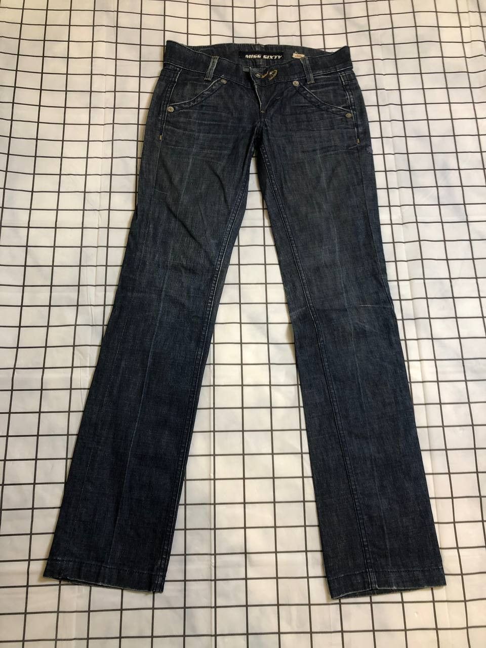 Miss Sixty Miss Sixty High Binky Slim Straight Leg Jeans Size 28" / US 6 / IT 42 - 1 Thumbnail