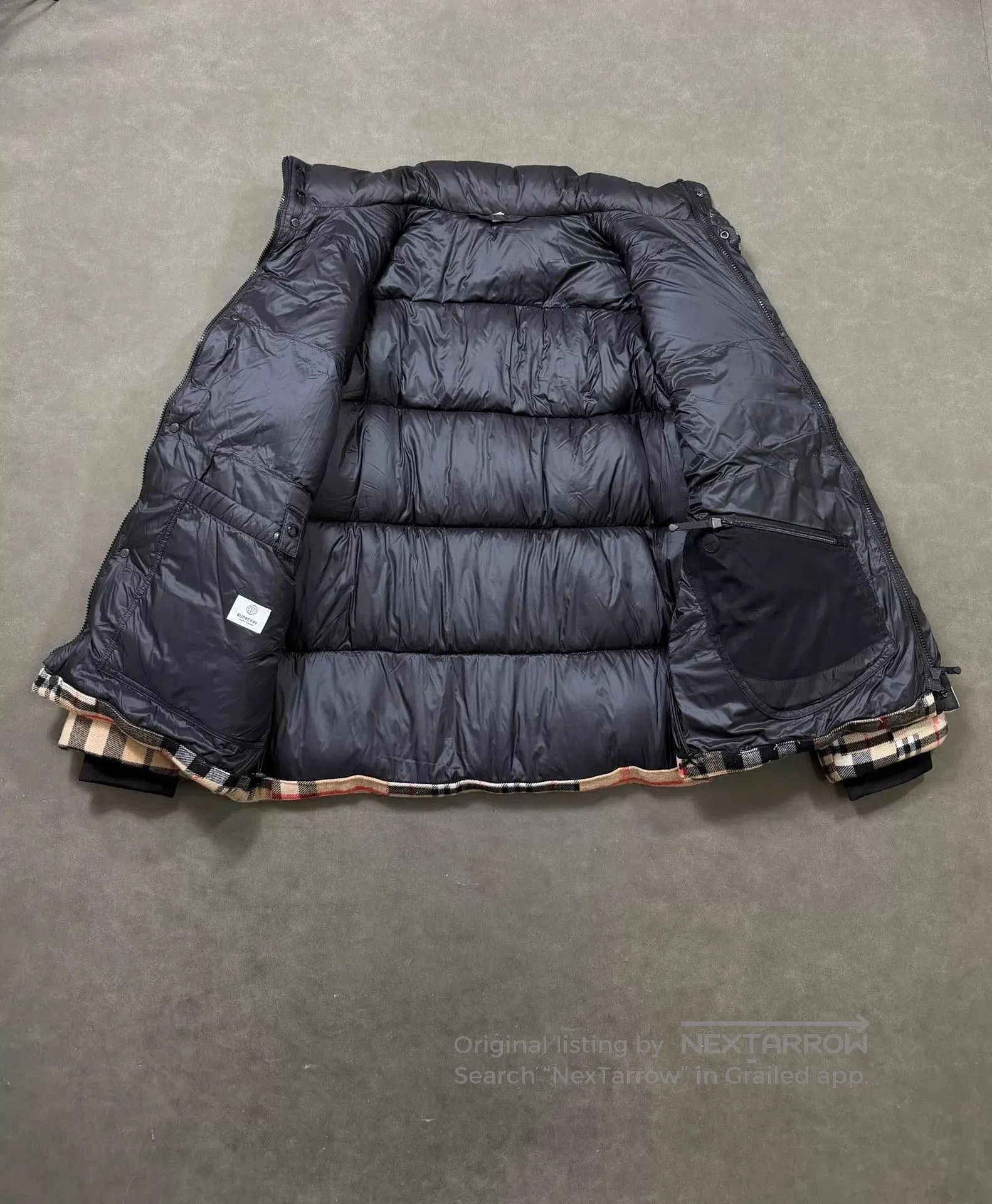 Burberry Plaid Quilted Patchwork Jacket with High Collar. Size US M / EU 48-50 / 2 - 6 Thumbnail