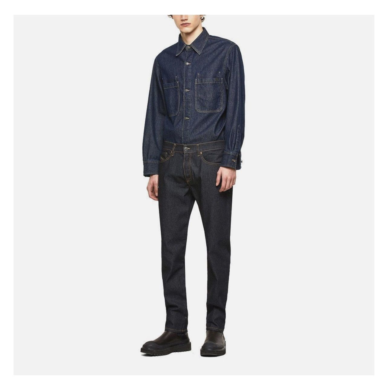 Diesel Diesel Raw Tapered Fit Jeans 🇮🇹 Premium Dark Wash Denim Size US 32 / EU 48 - 4 Thumbnail