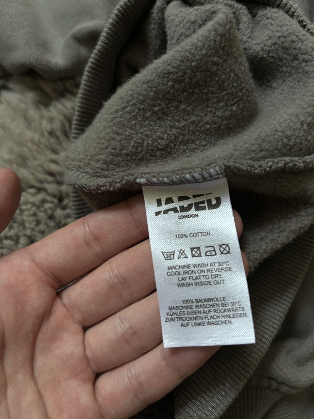 Jaded London Jaded hoodie Appliqué face distressed oversized sweatshirt Size US XL / EU 56 / 4 - 8 Thumbnail
