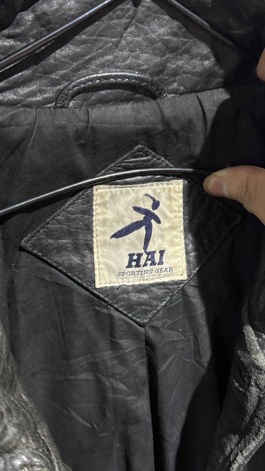 Hai Sporting Gear VINTAGE 80s HAI SPORTING GEAR ISSEY MIYAKE LEATHER JACKET Size US L / EU 52-54 / 3 - 8 Thumbnail