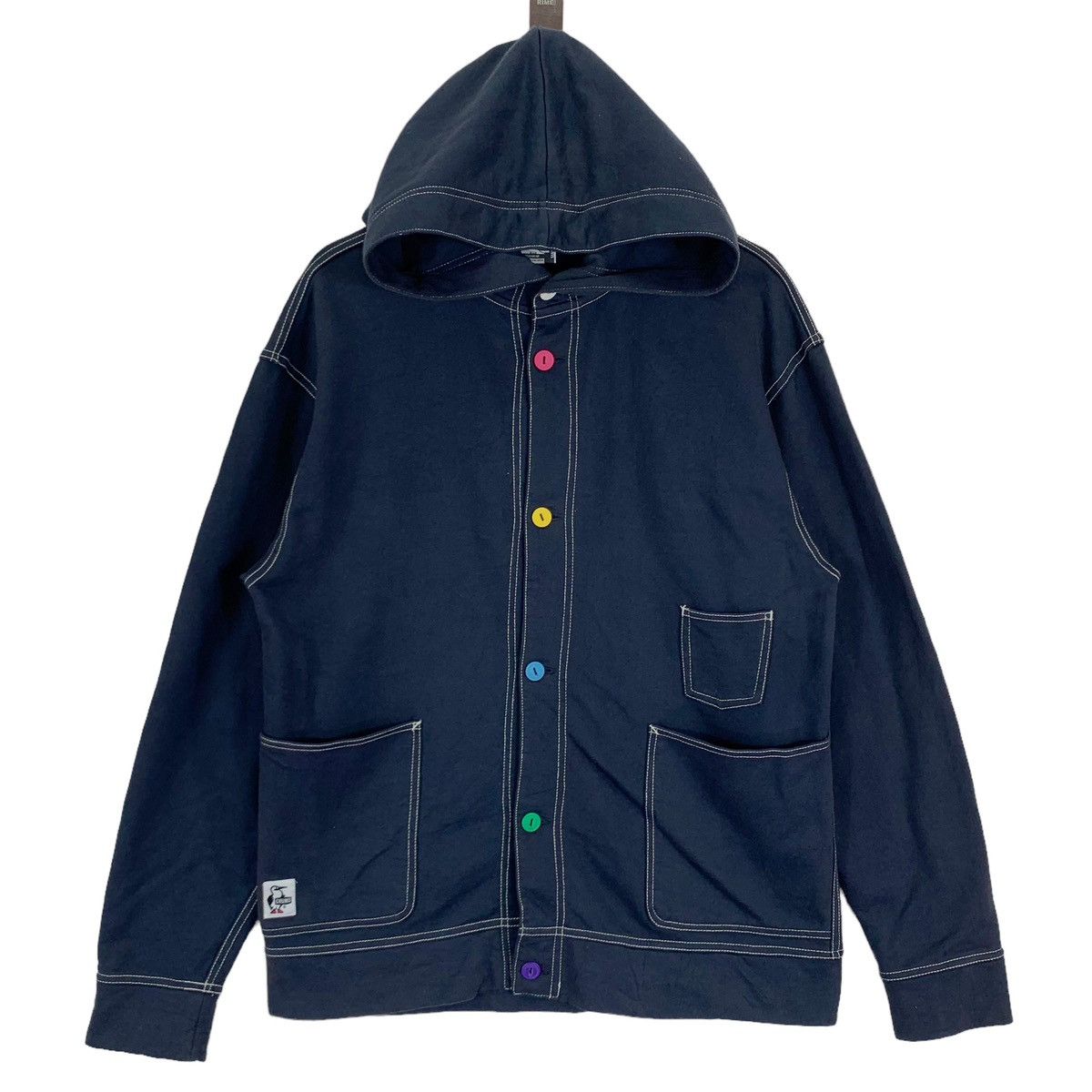 Chums × Japanese Brand 🔥🔥VINTAGE CHUMS JAPANESE BRAND OUTDOOR HOODIE BUTTON SWEATER Size US XL / EU 56 / 4 - 1 Thumbnail