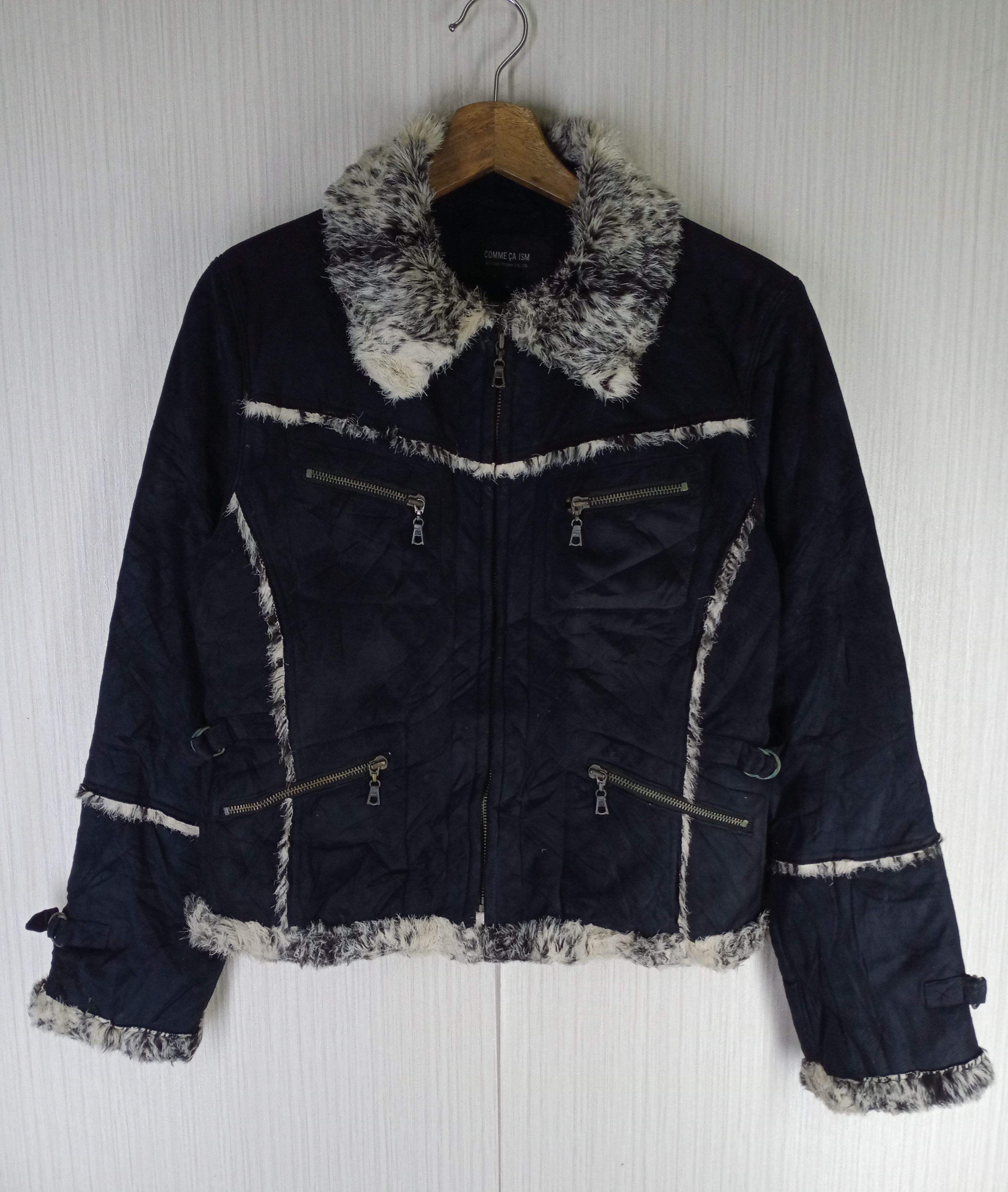 Rare Comme Ca Ism Faux Fur Jacket