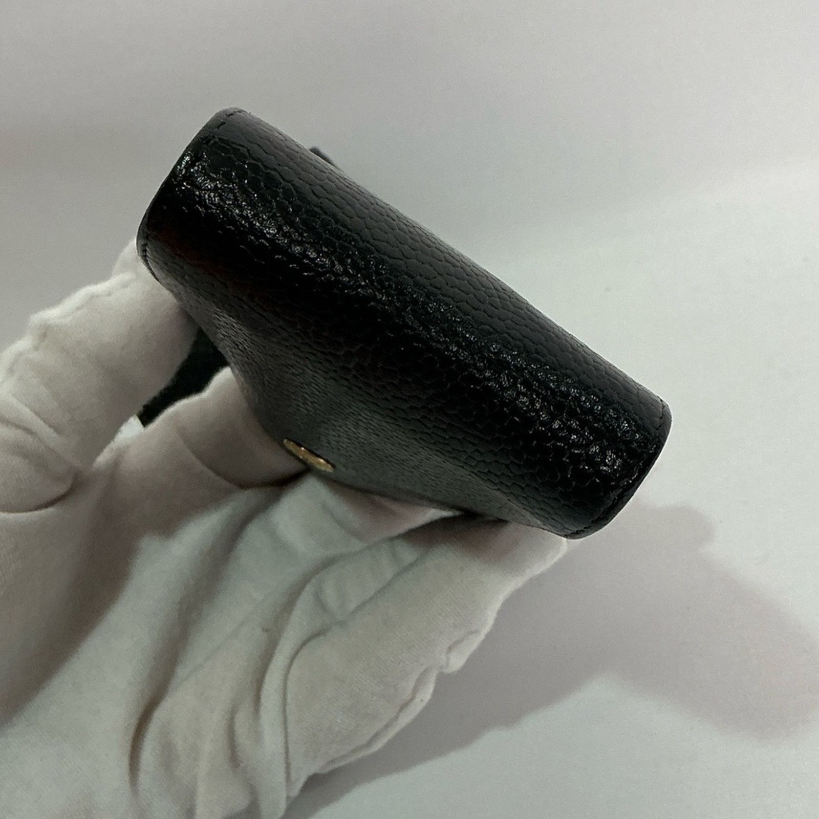 Chanel Authentic CHANEL Coco Mark Grained Calfskin Pen Case w/Chain Size ONE SIZE - 9 Thumbnail