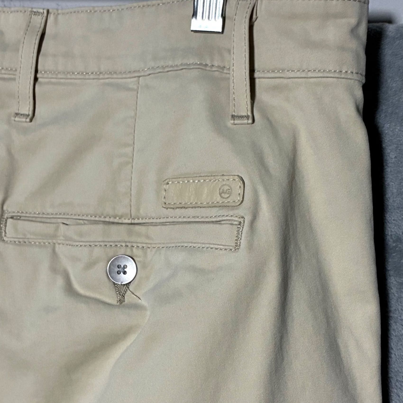 Vintage AG Adriano Goldschmied Marshall Slim Trouser Chino Pants Mens 36x34 Tan Size US 36 / EU 52 - 5 Thumbnail