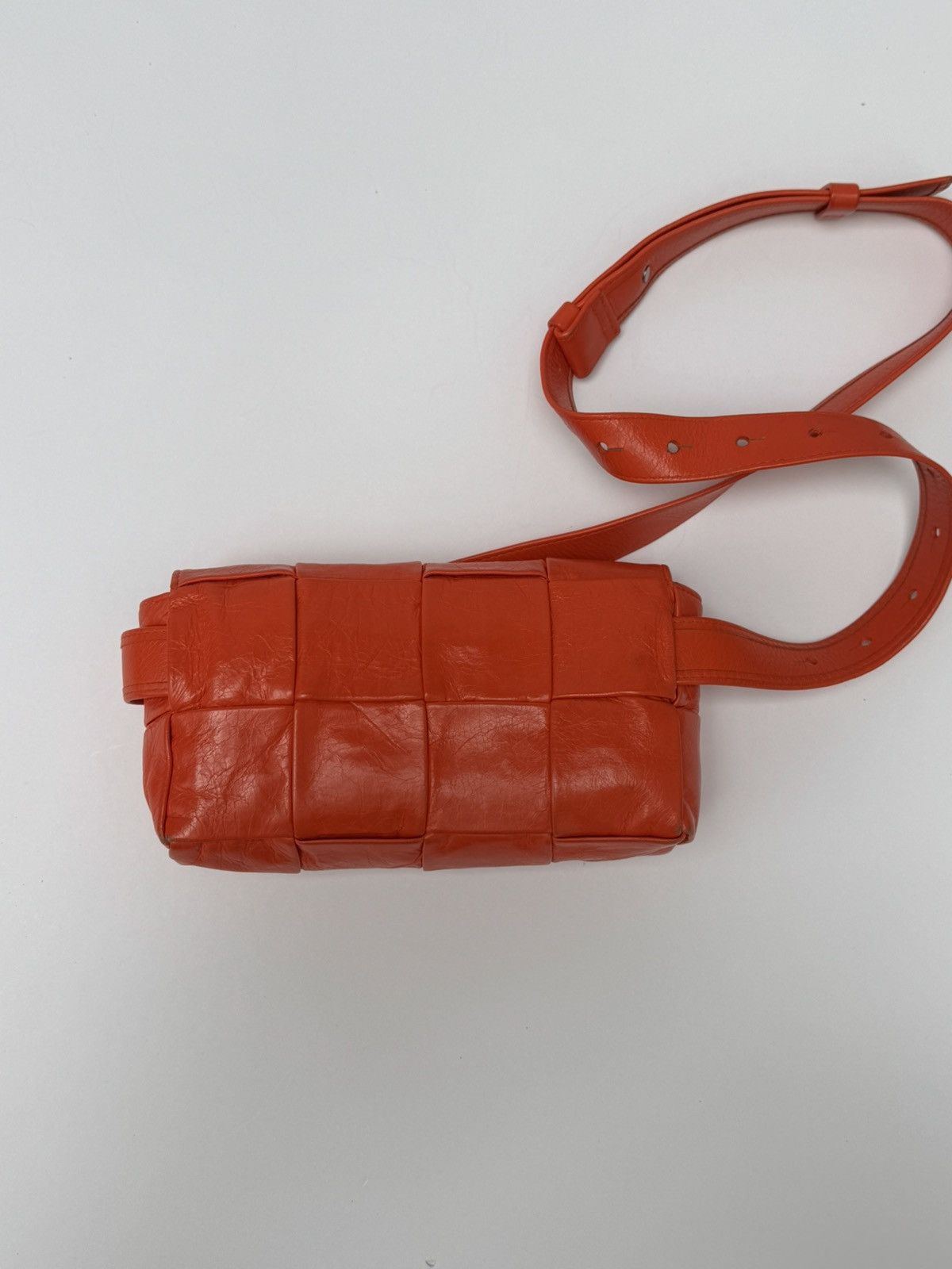 Bottega Veneta Bottega veneta casette orange bumbag intreccio Size ONE SIZE - 4 Thumbnail