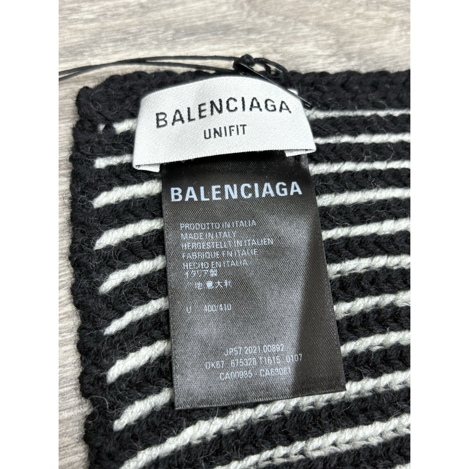 Balenciaga Balenciaga Logo Printed Wool Scarf | NEW! Size ONE SIZE - 11 Thumbnail