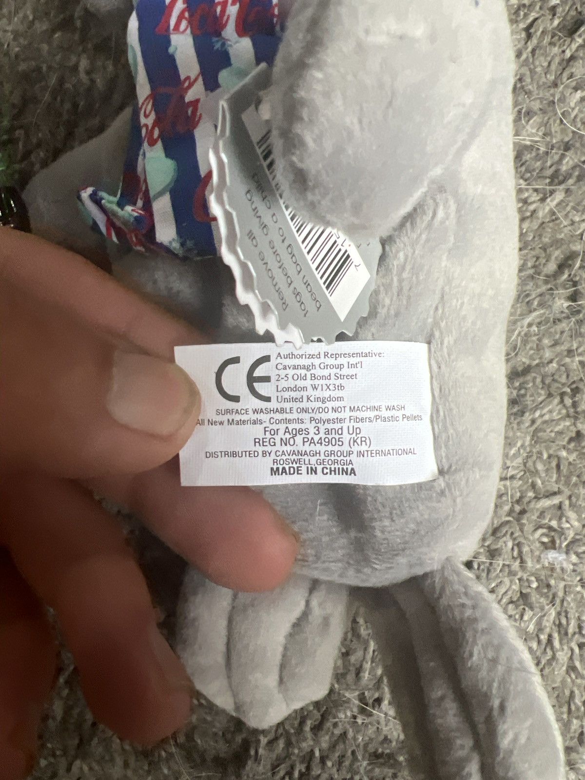 Coca Cola 1999 Coca-Cola Seal In Striped Scarf And Knit Cap Plush Size ONE SIZE - 7 Thumbnail