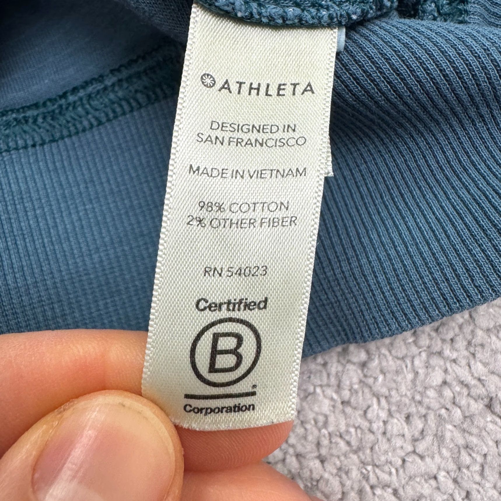 Athleta Athleta Mindset Slub Cotton Pullover Sweatshirt Womens Large Blue Raglan Sleeve Shirt Clothing Womens Large Blue Raglan Sweatshirt Size L / US 10 / IT 46 - 6 Thumbnail