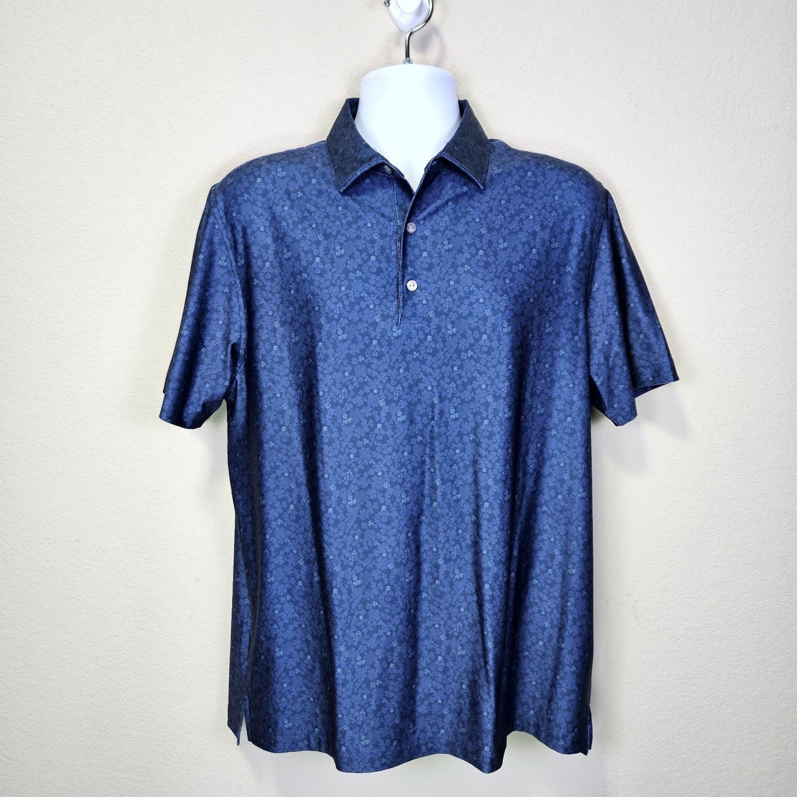 Hickey Freeman Hickey Freeman Golf Polo Clover AOP Performance Shirt Size US M / EU 48-50 / 2 - 1 Thumbnail