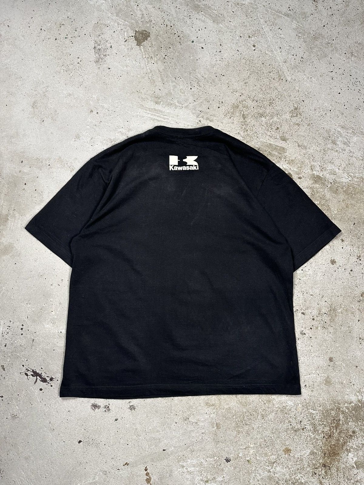 Other Vintage Y2K Kawasaki Black Big Logo Racing Tee Size US XL / EU 56 / 4 - 2 Thumbnail