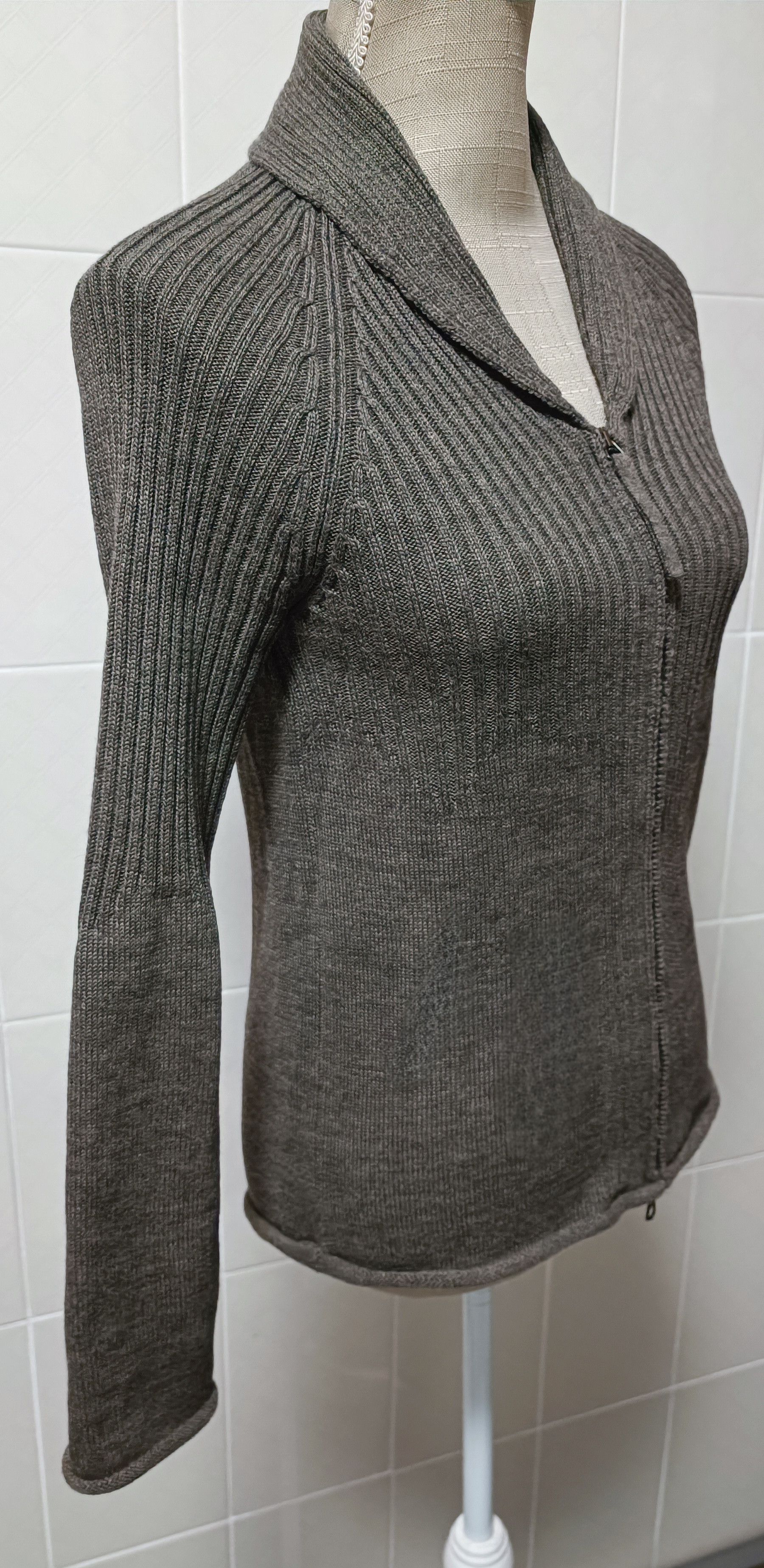 Jean Paul Gaultier 90's - Mink color wool cardigan Size S / US 4 / IT 40 - 12 Thumbnail