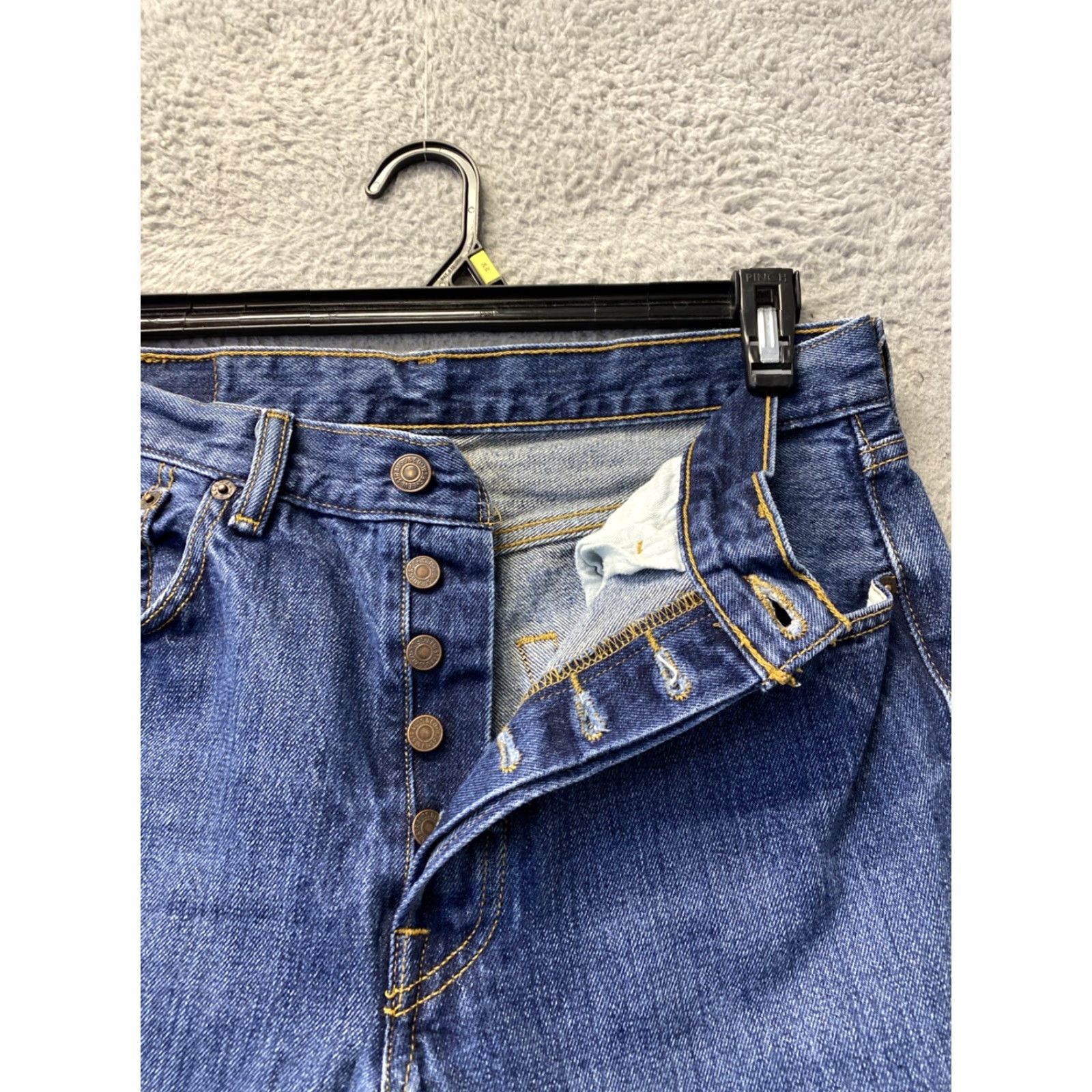 Levi's Vintage Levi's 501 Original Trimmed to Fit Men's 32x26 Jeans /156-21 Size US 32 / EU 48 - 2 Thumbnail