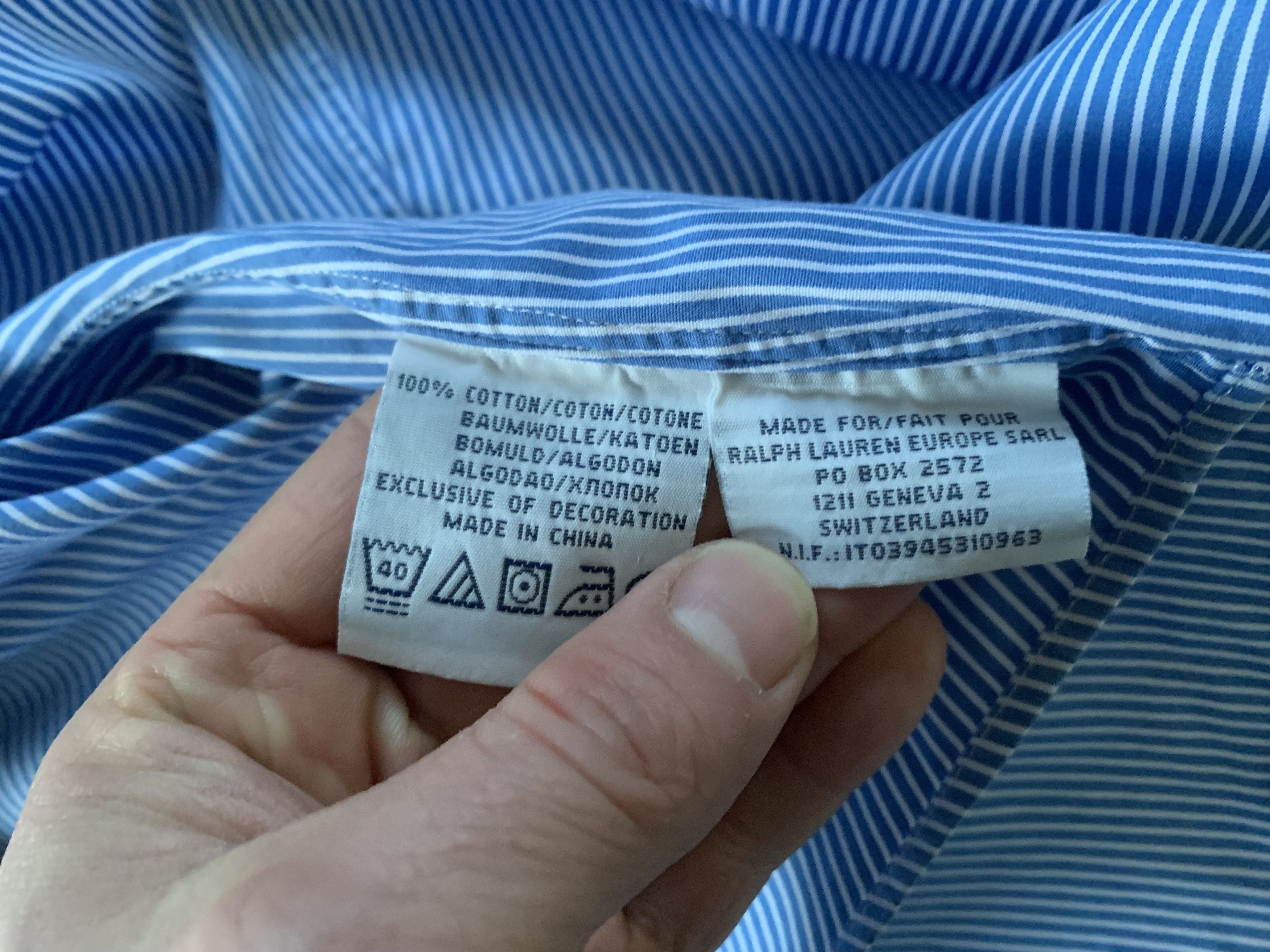 Polo Ralph Lauren Polo Ralph Lauren Custom Fit Long Sleeve Stripe Shirt Size US XXL / EU 58 / 5 - 8 Thumbnail