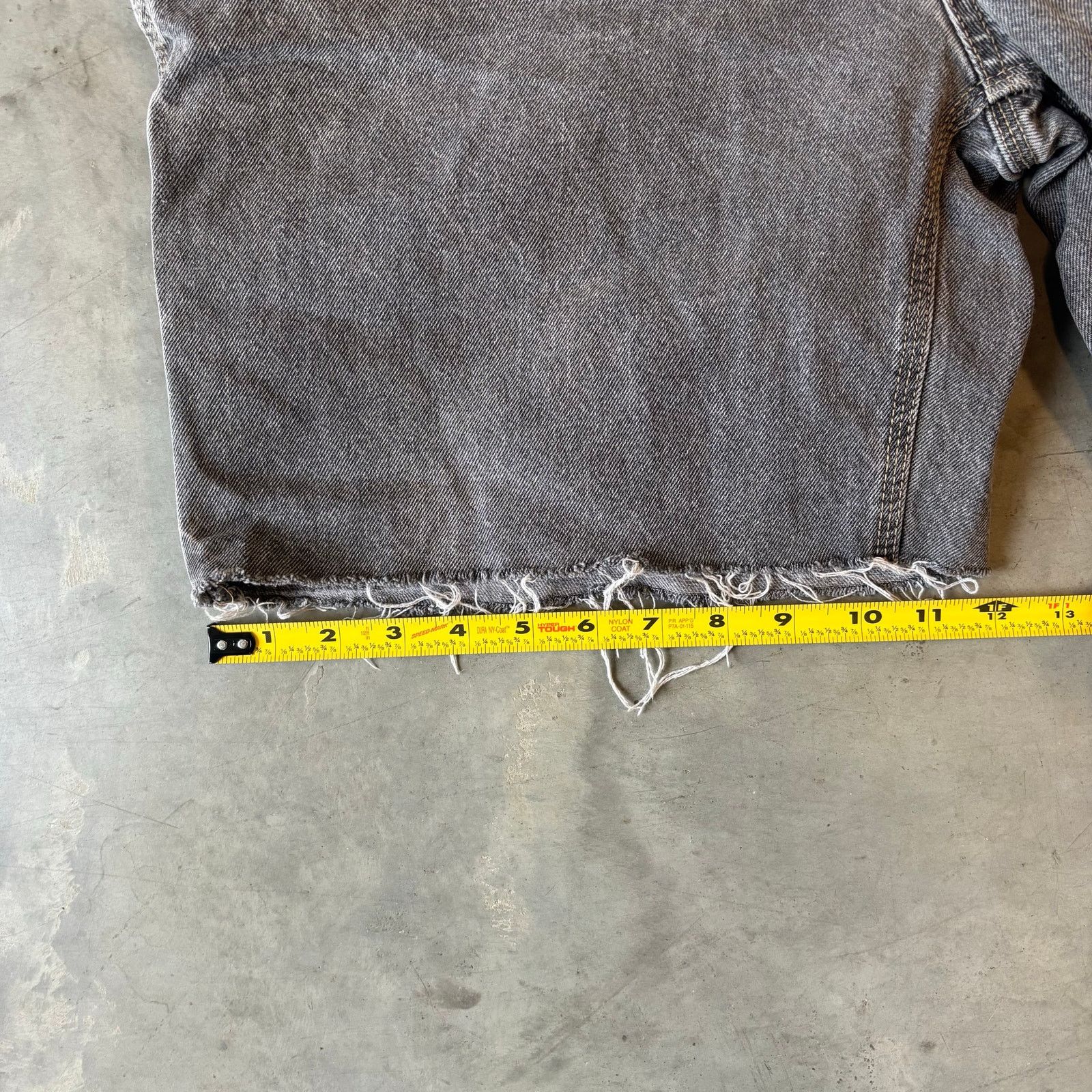 Vintage Vintage grey faded distressed carpenter jean shorts Size US 36 / EU 52 - 3 Thumbnail