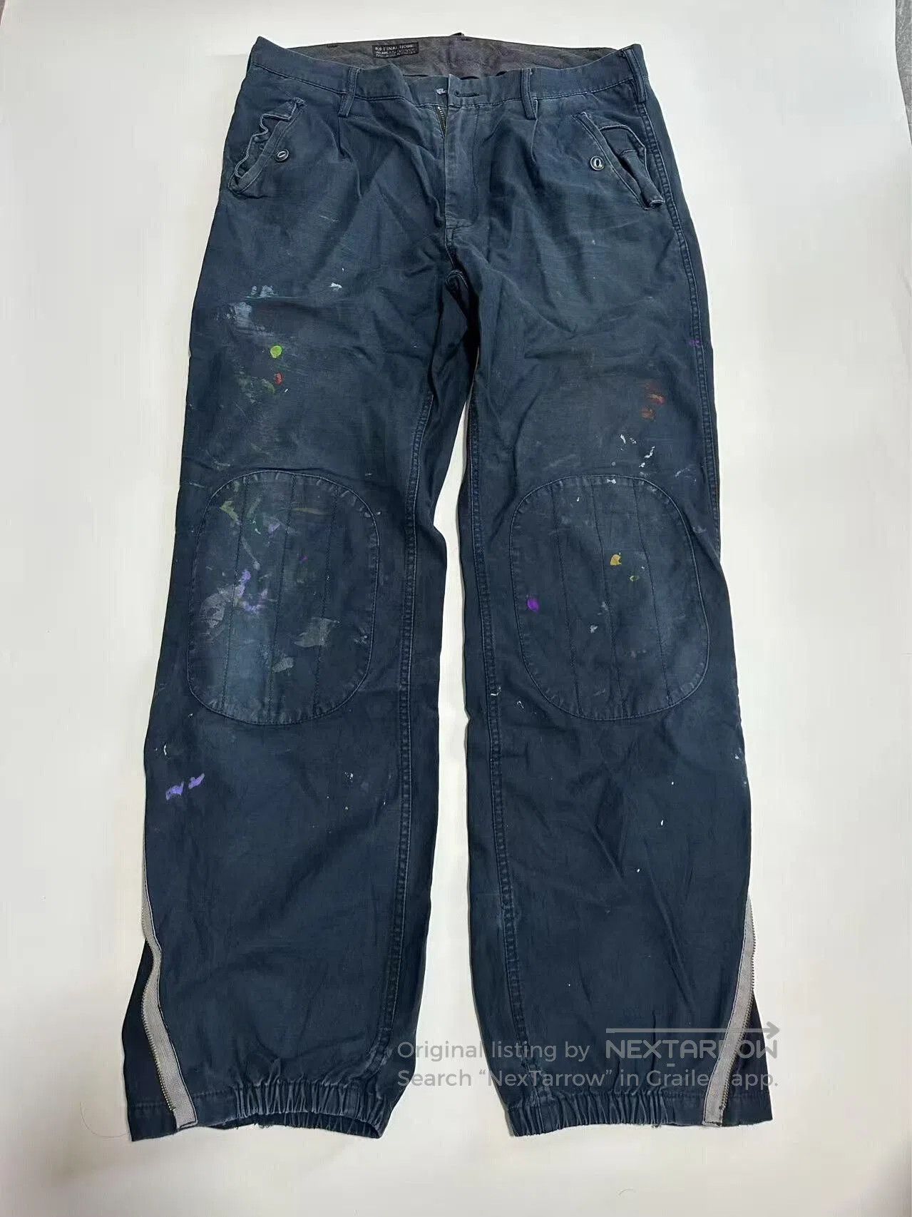 Final Home vintage pants with splatter paint design. Size US 34 / EU 50 - 1 Thumbnail