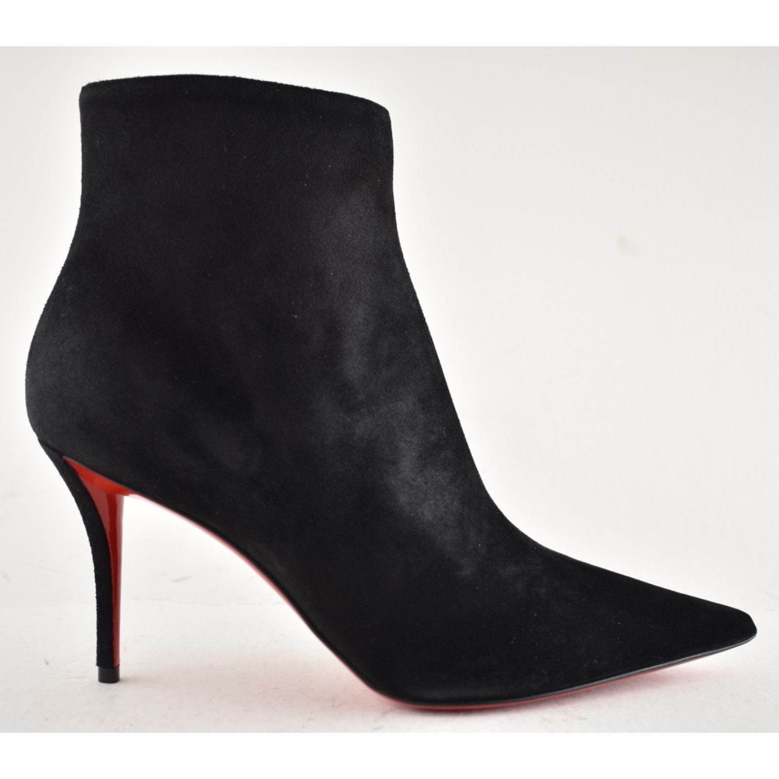 Christian Louboutin Christian Louboutin So Apostropha Booty 80 Black Suede Size US 6 / IT 36 - 2 Thumbnail