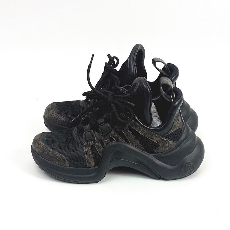 Louis Vuitton Louis Vuitton Black Archlight Sneakers for Women 0079 Size US 7 / IT 37 - 1 Thumbnail