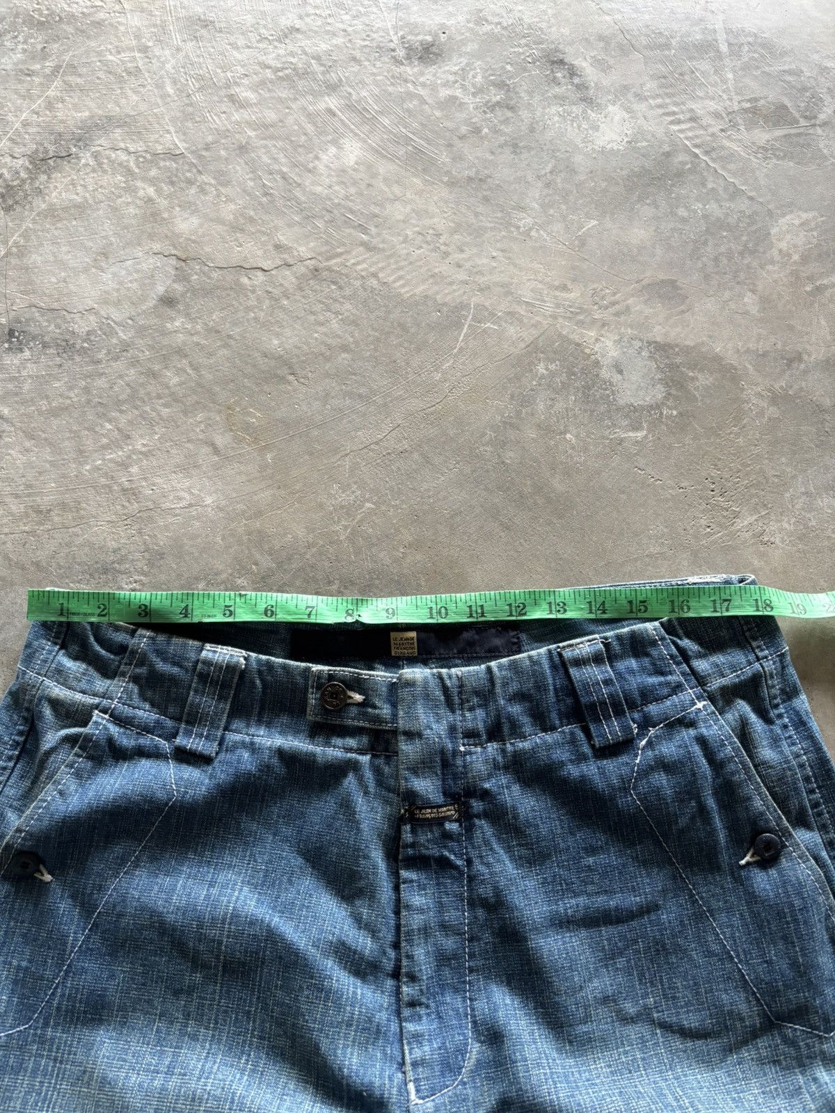 Marithe + Francois Girbaud RARE MFG marithe francois girbaud BAGGY STRAP WIDE LEG JEANS Size US 35 - 25 Thumbnail