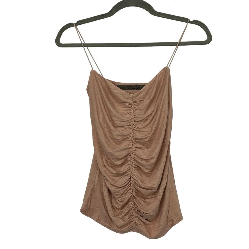 Enza Costa ENZA COSTA RUCHED CAMISOLE VISCOSE LYCRA WOMENS SIZE SMALL Size S / US 4 / IT 40 - 1 Thumbnail