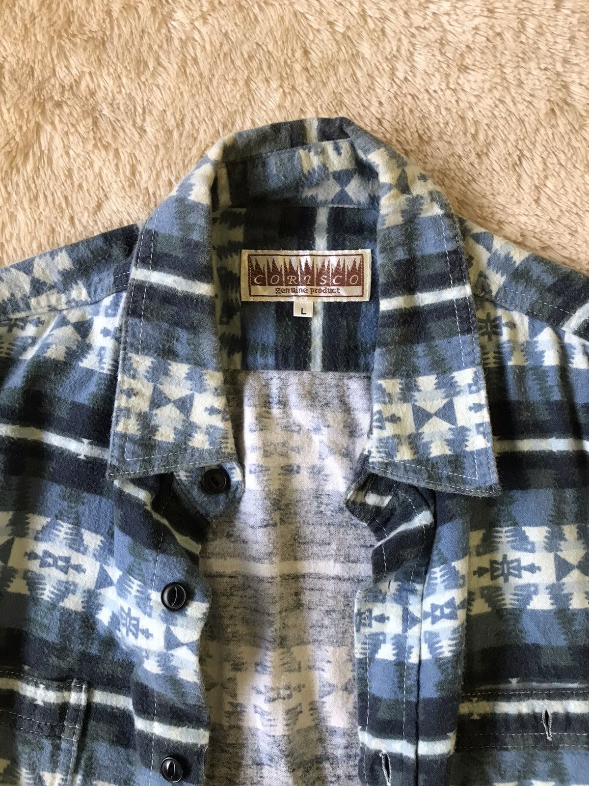 Japanese Brand Corisco Flanel Hawaiian Size US XL / EU 56 / 4 - 4 Thumbnail